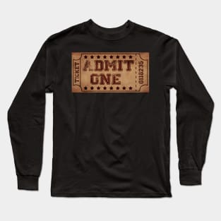 Vintage Cinema Ticket Long Sleeve T-Shirt